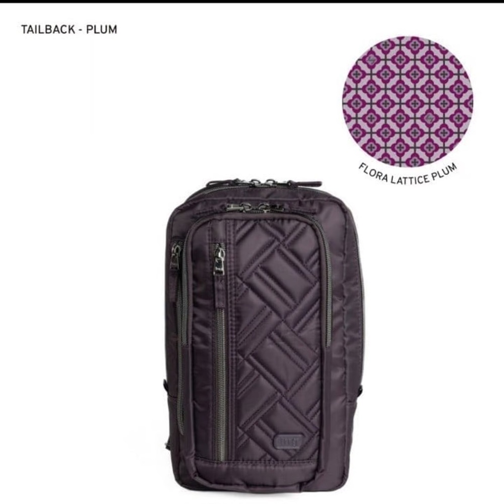 Lug Plum Quilted tailback sling bag